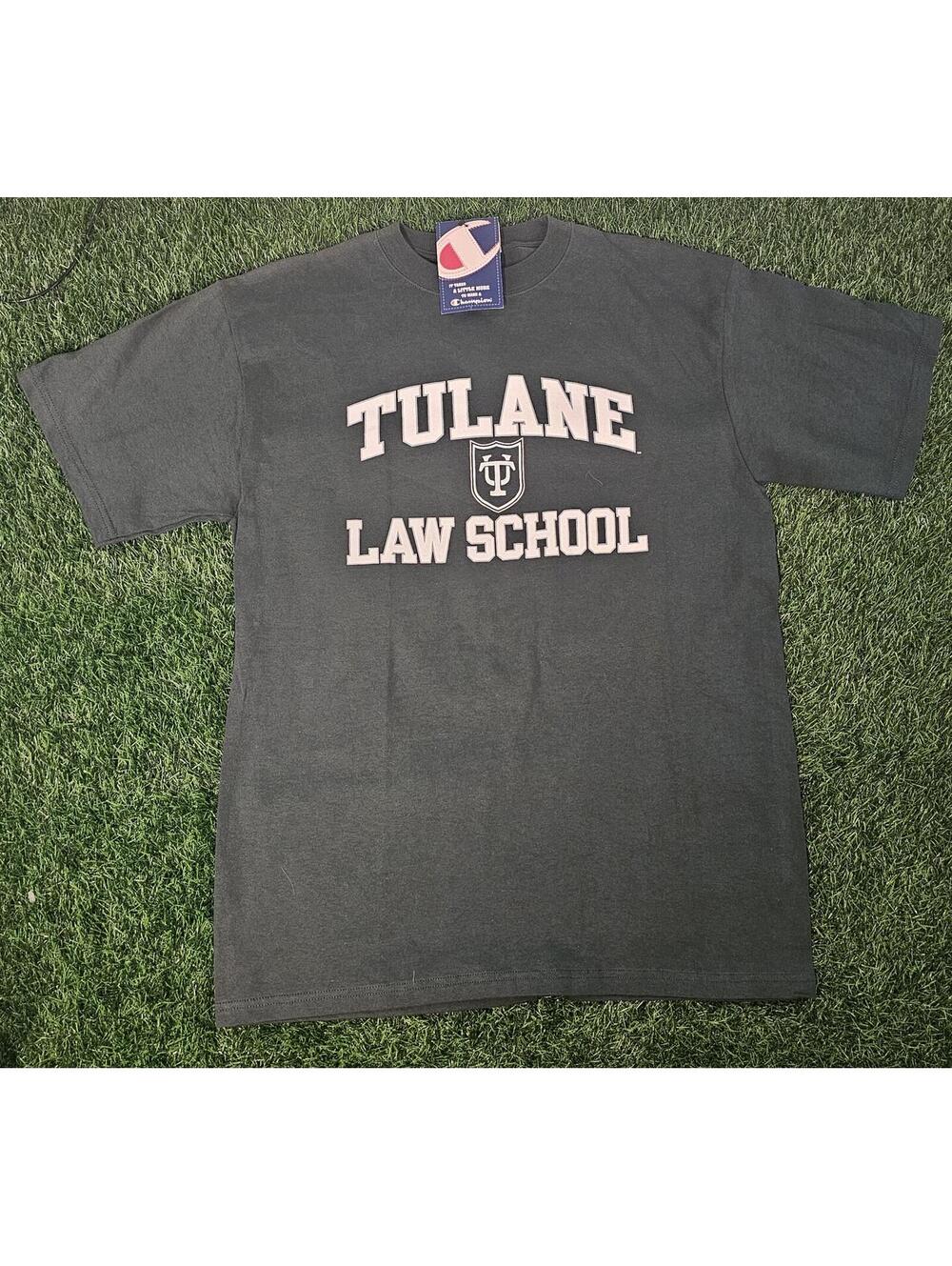 Tulane Champion 100% Cotton T-Shirt Size Large